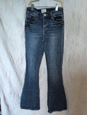 BKE Girls Dark Blue Flared Jeans